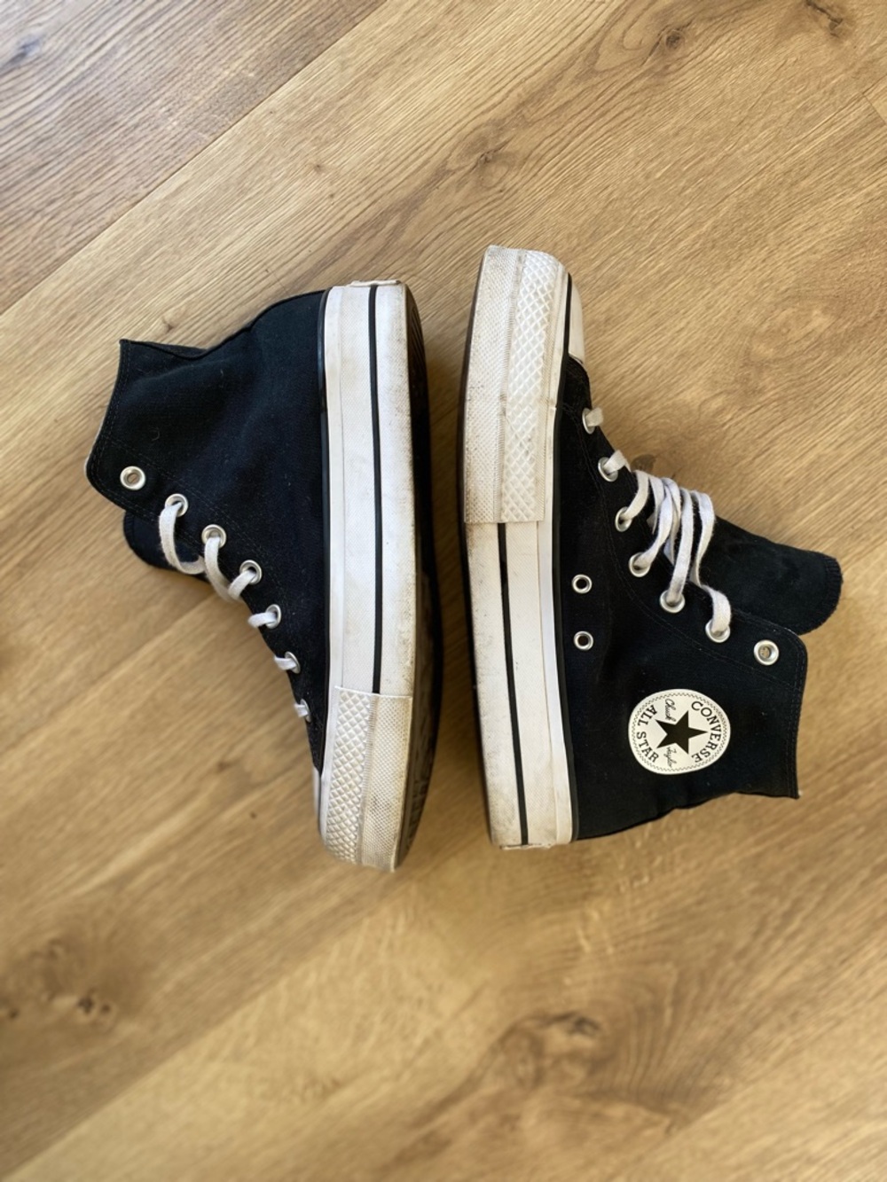 Converse High Top Sneakers in Black and White